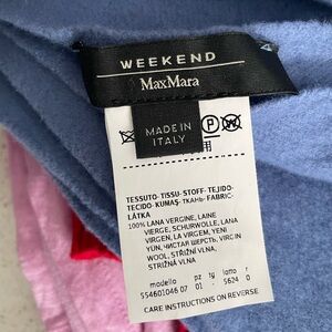 MaxMara Weekend Soft Blue Wool scarf